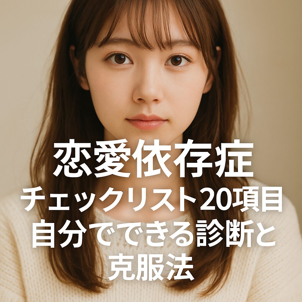 恋愛依存症チェックリスト20項目|自分でできる診断と克服法
