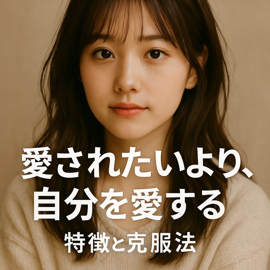愛されたいより、自分を愛する｜人に振り回されない私になるための自己愛レッスン